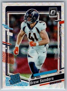 2023 Donruss Optic Drew Sanders Rookie Wave /300 #230 Denver Broncos - Bild 1 von 2