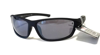 NEW Foster Grant Ironman SUNGLASSES Matte Black Wrap Sport 💪 “Relentless” - Image 1 of 4