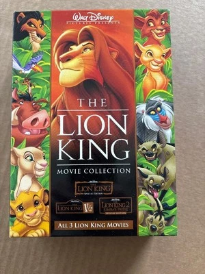 The Lion King: Disney Movie Collection (DVD, 3-Disc Set, 2004) All 3 Movies - Image 1 of 4