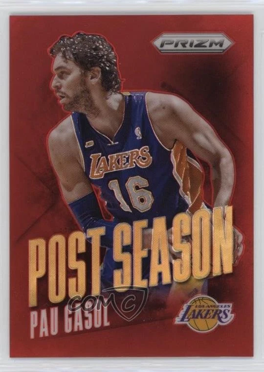 2013-14 Panini Prizm Post Season Target Red Prizm Pau Gasol #3 HOF - Image 1 of 2