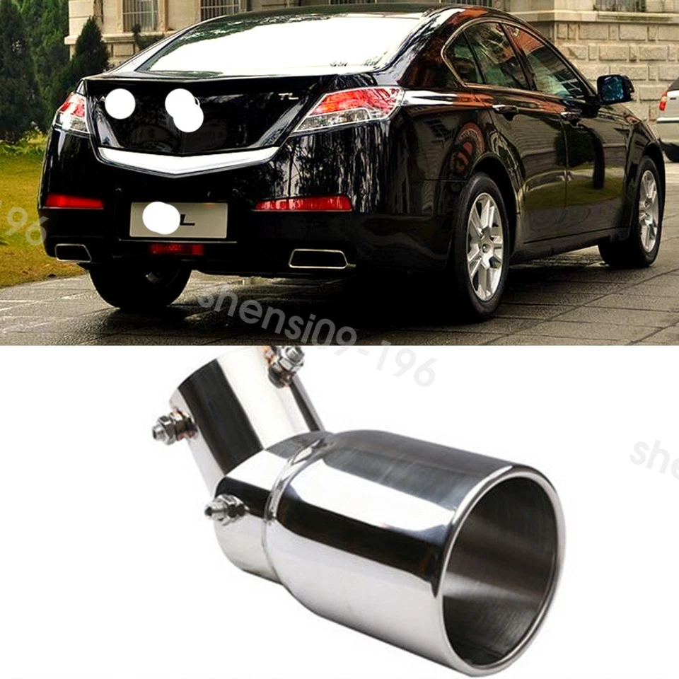 38-54mm Exhaust Pipe Tip Rear Tail Muffler Stainless Steel For Acura TL 2009-14 Foto 1 de 4