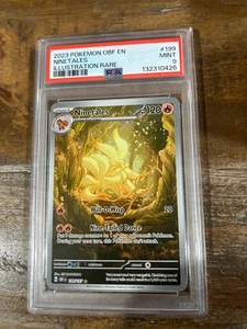 POKEMON 2023 Obsidian Flames Illustration Rare NINETALES #199 PSA 9 Mint RARE - Picture 1 of 2