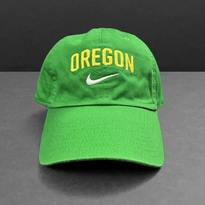 Oregon Ducks Nike H86 GREEN "OREGON" Wordmark Adjustable Strapback Hat - NWOT - Image 1 of 4