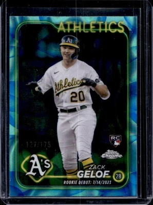2024 Topps Chrome Update Zack Gelof RC Aqua/Blue Lava Lamp Refractor #127/175 - Image 1 of 2