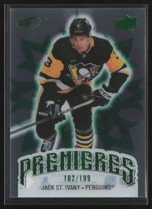 Jack St. Ivany 2024-25 UD ICE Premieres /199 #173 Pittsburgh Penguins - Imagen 1 de 2