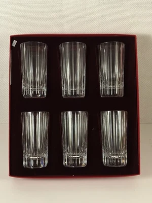"Juego de 6 vasos Highball Baccarat Crystal HARMONIE caja original 5 3/4""" Foto 1 de 4