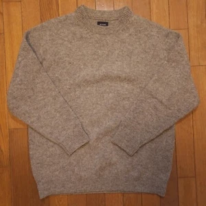 EUC BEAMS Japan Oversized Shetland Wool Shaggy Dog Sweater Gray Size Medium - Picture 1 of 12