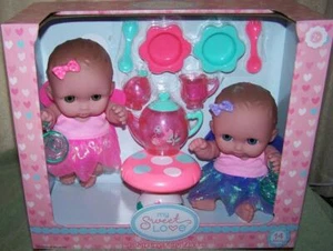 My Sweet Love Lil' Cutesies Fairy Tea Set with 2 Lil' Cutesies Dolls New - Picture 1 of 1