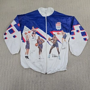 Vtg Kelloggs 1992 Olympics USA Dream Team Tyvek Windbreaker Jacket Youth Large - Picture 1 of 17