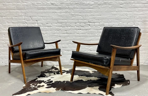 Pair of CLASSIC Mid Century Modern Vintage LOUNGE CHAIR S, c. 1960'S Cover
