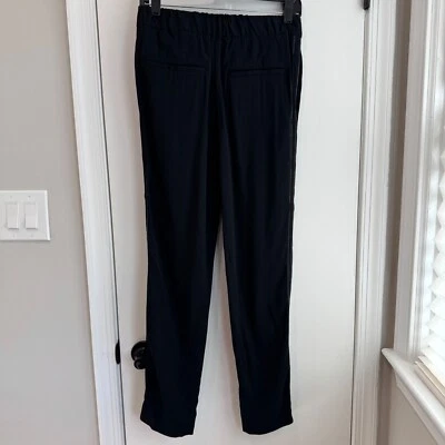 Pantalones negros Marni hechos en Italia cintura elástica costuras en contraste, talla 42, EE. UU. 6 Foto 1 de 4