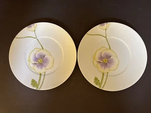 Pair (2) "Rare" Limoges Medard de Noblat "Etamine" 8 3/4" Bread Plate Stunning!! - Picture 1 of 9