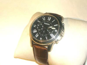 Pre-owned: Fossil Gents Grant Chronograph Watch. Silver. Black dial. FS4812 - Picture 1 of 10