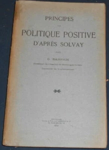 Principes de Politique Positive d'après Solvay | G. Barnich | Etat correct - Picture 1 of 1