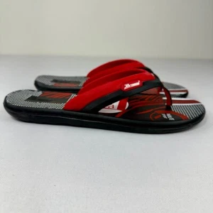 Paragon Men's Paralite Flip Flops Size 9 Black/Red - New! - Picture 1 of 7