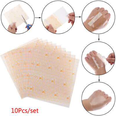10Pcs 13*15cm Adhesive Wound Dressing Patches Bandage First Aid Fixation SEZY • 3.76€