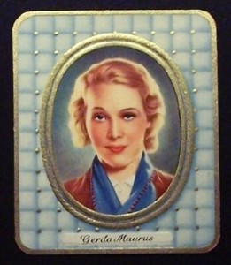 #43 Gerda Maurus 1934 Garbaty Film Star Series 1 Embossed Cigarette Card