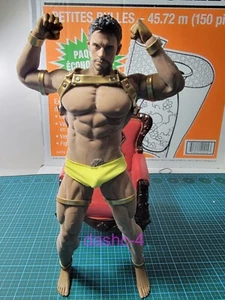 1/6 Adult Gay Doll Muscular Strong Male Man Doll Golden Leather Hot Guy Toy 12" - Picture 1 of 15