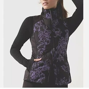 Athleta Women's Inlet Reflective Vest in Astral Bloom Black - Picture 1 of 6