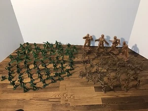 Greenbrier 105 Stück Militär Figuren 2 "grün & hellbraun Armee Männer enthält 4 4" Männer - Bild 1 von 8