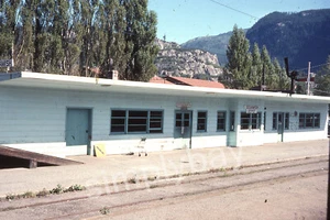 2 Photo Slides Squamish Depot, British Columbia Railways, 1976 - Picture 1 of 4