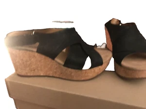 Clarks Annadel Fareda Wedge Sandals Size 7.5M Pre-Owned - Picture 1 of 5