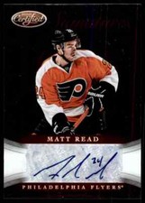 2012-13 SIGNATURES MATT READ AUTO CS PHILADELPHIA FLYERS #CS-MR