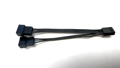 5 inch 4Pin 1 to 2 Way PWM Case PC Fan Splitter Cable Hub Power Adapter - Image 1 of 4