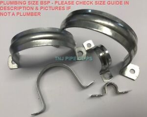 Steel Saddle Band - Pipe Clamp Qty 1 - 10, 12, 15, 20, 25, 35, 40, 50, 60, 75mm