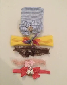 Newborn Baby Girl Headband Infant Toddler Bow Hair Band Accessories (5) - Picture 1 of 1