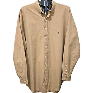 Ralph Lauren Big And Tall 2XLT Hemd mit Knopfleiste braun - Bild 1 von 5