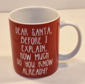 Dear Santa, Before I Explain, How Much Do You Know Already? Coffee Tea Mug 300ml - Picture 1 of 6