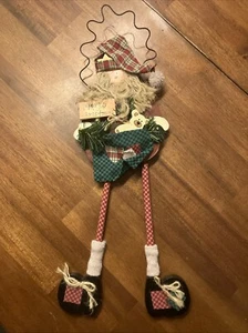 Wooden Santa Claus wall hanging decoration - Picture 1 of 2