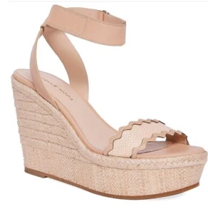 Pelle Moda Roxene Espadrille Platform Wedge Sandal Womens 9M - Picture 1 of 13