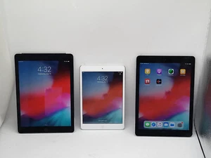 LOT OF 3 Apple iPad A1489 A1474 A1567 Wi-Fi & 4G UNLOCKED 16GB GOOD BATTERY - Picture 1 of 5