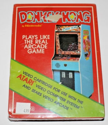 Donkey Kong for Atari 2600, appears unopened, shrinkwrap intact, super rare!! - Image 1 of 4