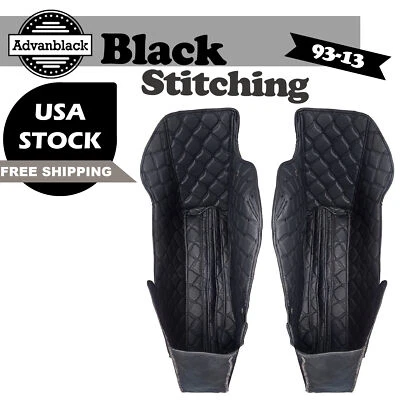 Advanblack Saddlebag Liner Black Stitching Liner For 1993-2013 OEM Factory Bags - Image 1 of 4