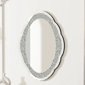 Wisfor Cloud-shape Crystal Crushed Diamonds Wall Decor Mirror Home Decor Mirror - Picture 1 of 9