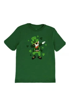 Way To Celebrate Boys M (8) St. Patrick's Green Short Sleeve Graphic T-Shirt - Picture 1 of 11