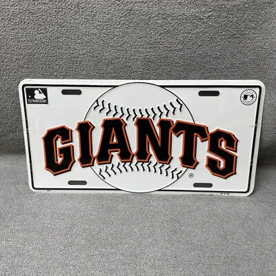 NEW MLB San Francisco Giants License Plate Major League Baseball KG JD - Image 1 of 4