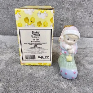 precious moments Hanging Christmas ornament boy/Santa 465429S - Picture 1 of 13