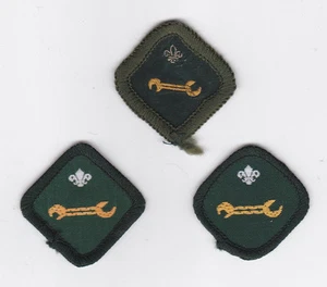 1970-2000 SCOUTS BRITÁNICOS/REINO BRITÁNICO - INSIGNIA DE COMPETENCIA DE EXPLORADOR MECÁNICO (3 VAR) - Imagen 1 de 2