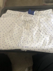 White /blue Short PJ Cami Set Size 10 - Picture 1 of 2