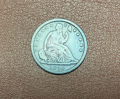 1840 U.S silver Half Dime**** XF Cover
