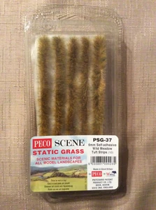 Peco Scene PSG-37 - 6mm Self Adhesive Wild Meadow Tuft Strips (Pack of 10) - Picture 1 of 3