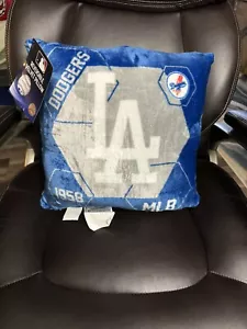 Los Angeles Dodgers MLB 16" x 16" Connector Velvet Pillow - Picture 1 of 4