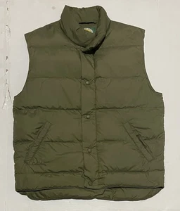 Cabela's Premier Northern Goose Down Vest Mens Medium Puffer Green Snaps Outdoor - Picture 1 of 7
