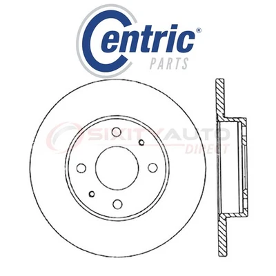 Centric C-TEK Disc Brake Rotor for 1988-1992 Nissan Hikari 1.6L L4 - Kit Set fk Foto 1 de 4
