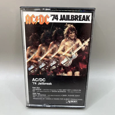 AC/DC  74 JAILBREAK ALBERT RECORDINGS USA RELEASE CASSETTE - Image 1 of 4