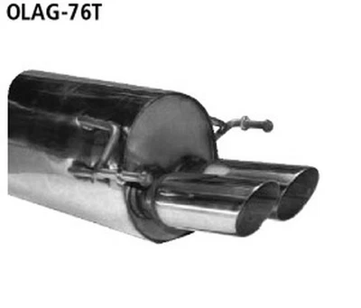 Bastuck Escape Deportivo Acero Inox. + Vbr Opel Astra G Hatchback 2x76mm Afilado - Imagen 1 de 2